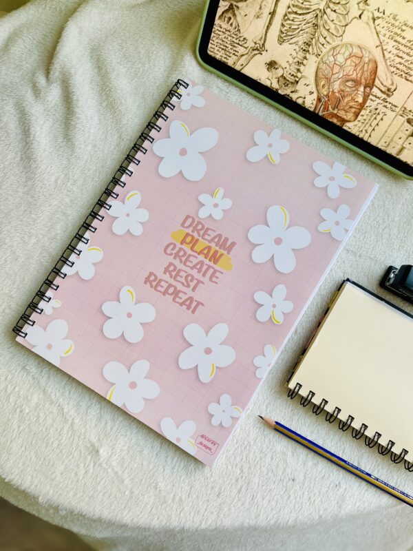 Dream, Plan, Create, Rest Notebook