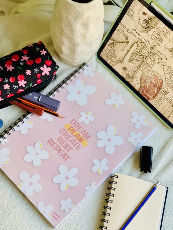 Dream, Plan, Create, Rest Notebook