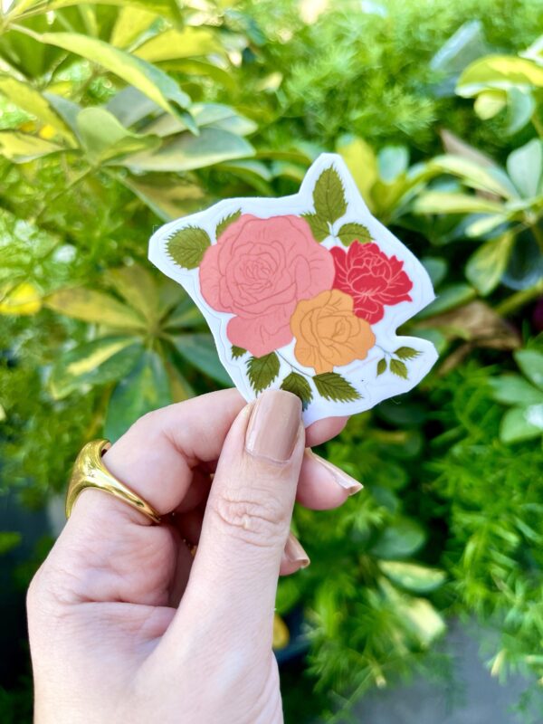 Vintage flower Sticker