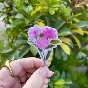Pink trio flowers Sticker