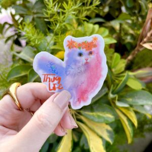 Thug Life Cat Sticker